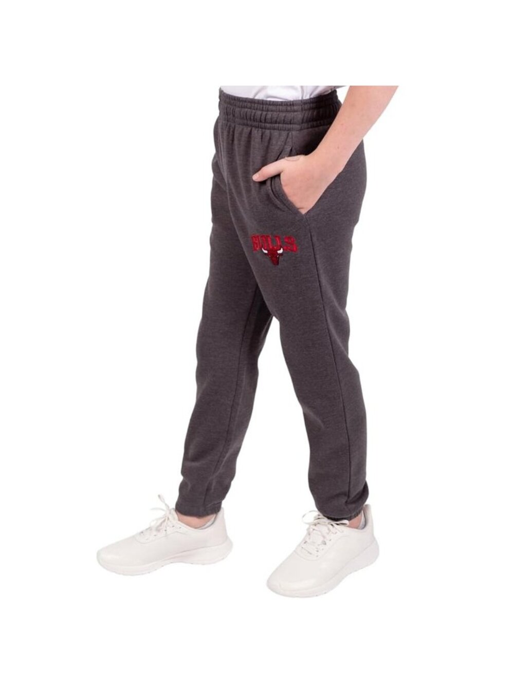 Chicago Bulls NBA Jogger Sweatpants Boys Gray Fleece Ultra Game Cargo 18-20